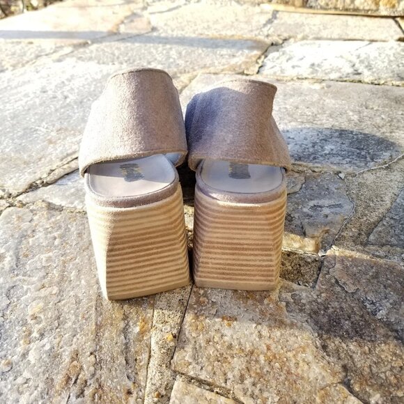 Marsell Block Heel Pumps Sling Back Stacked Heel 8 - Picture 10 of 16